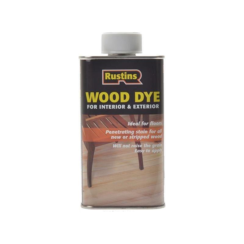 Rustins Wood Dye Brown Mahogany 1 litre Rustins - RockBottom Nothampton