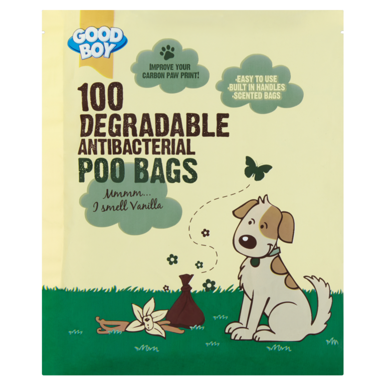 Good Boy Hygiene Degradable Antibacterial Poo Bags Pack 100