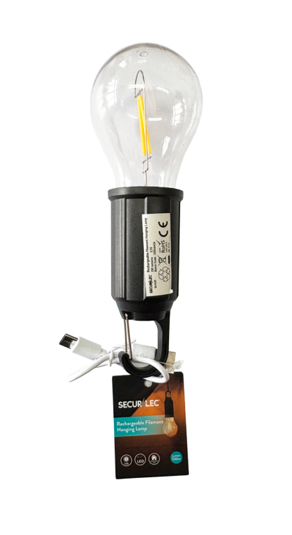 Securlec Rechargeable Filament LED Lamp 100 LEDs