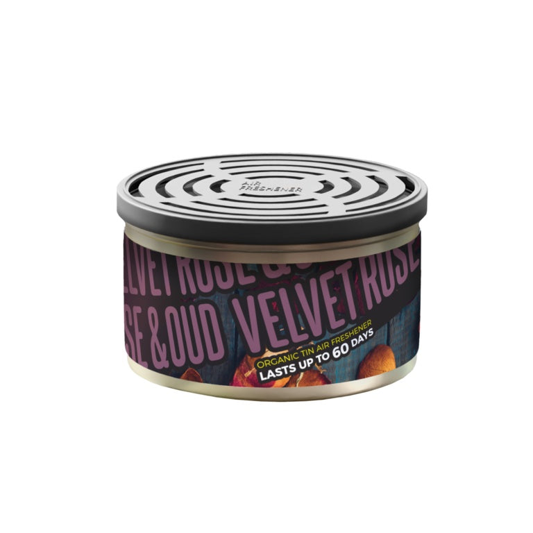 JRP Fresh Tin Air Freshener Carded Velvet Rose & Oud