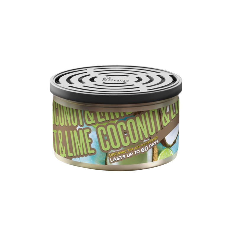 JRP Fresh Tin Air Freshener Carded Coconut & Lime