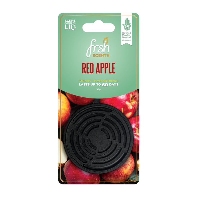 JRP Fresh Tin Air Freshener Carded Red Apple