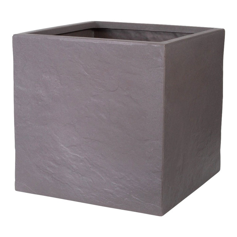 Strata Riven Cappuccino Large Square Planter 38cm