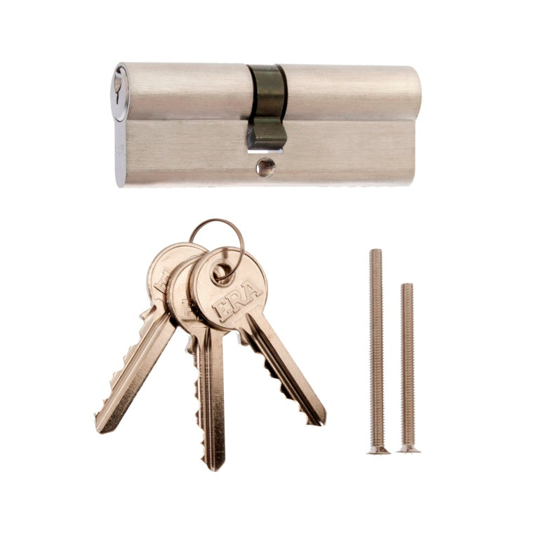 Era Double Euro Cylinder Satin 40/45