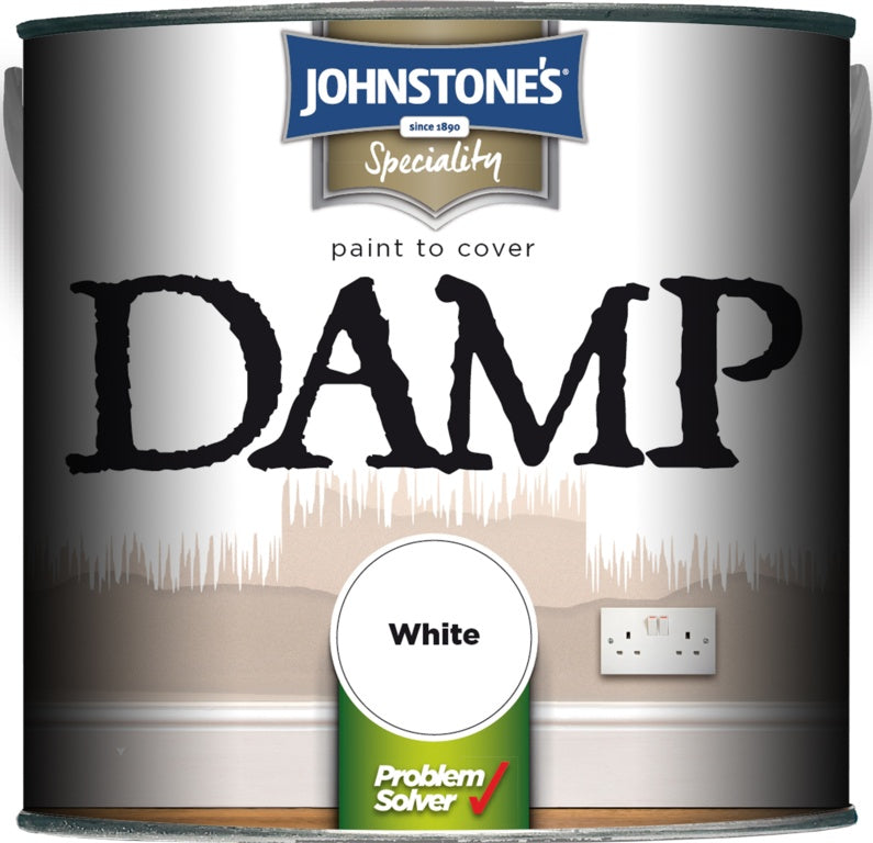 Johnstones Damp Paint 2.5L Brilliant White