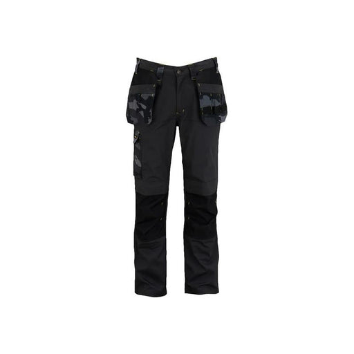 Stanley® Clothing Dixon Slim Fit Trousers Black Camouflage Waist 32in Leg R STANLEY® Clothing - RockBottom Nothampton
