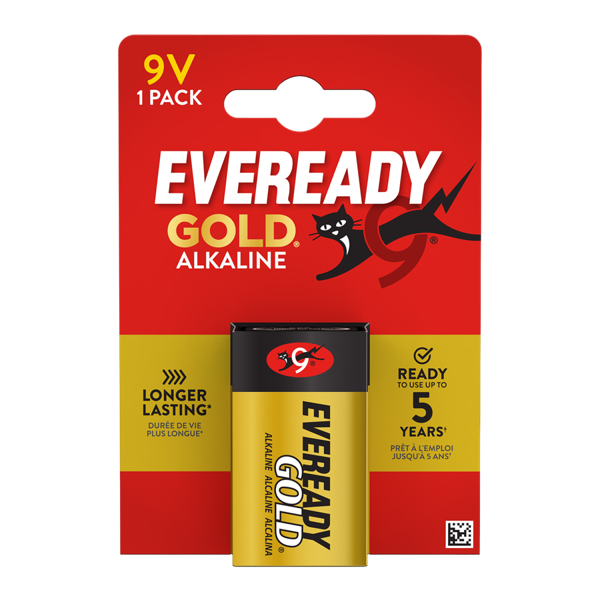Eveready Gold 9V Battery Card of 1