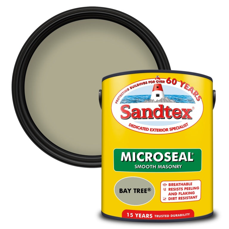 Sandtex Smooth Masonry Paint 5L Bay Tree