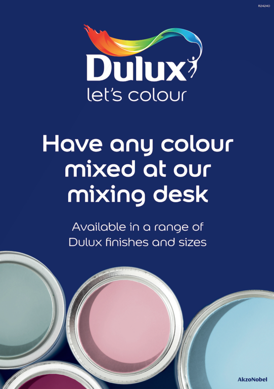 Dulux Retail Independent Colour Mixing Poster A3