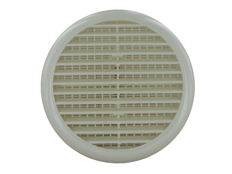 Securit Circular Louvered Vent 165mm White