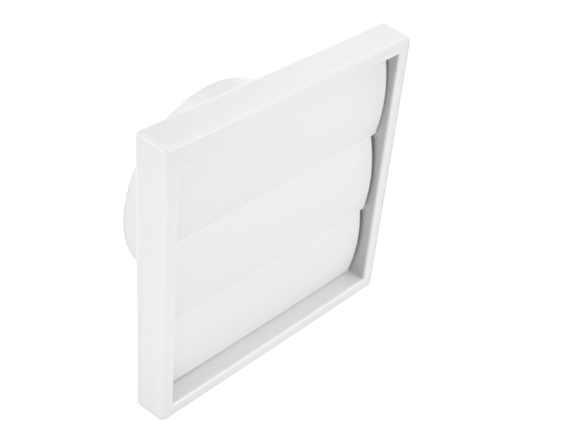 Securit Gravity Wall Flap Outlet 100mm White