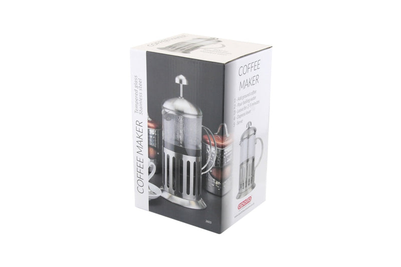 Apollo Coffee Plunger Stainless Steel Handle 600ml