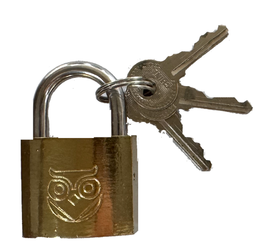 Owler & Banks Brass Coated Padlock 32mm