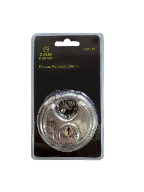 Owler & Banks Discus Padlock 70mm