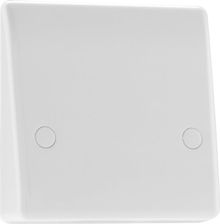 BG White Nexus Cooker Flex Outlet Plate 45amp