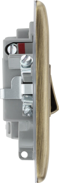 BG Antique Brass Switched Fused Connection Unit 13amp