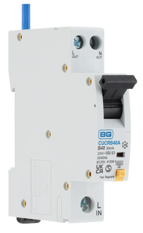 BG Compact RCBO Type 1 B Curve 40a