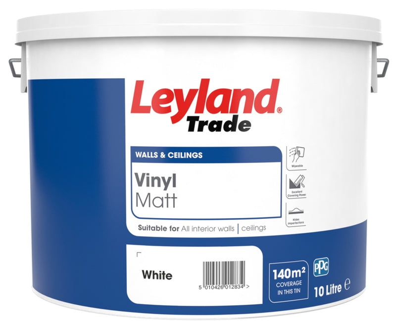 Leyland Trade Vinyl Matt 10L White