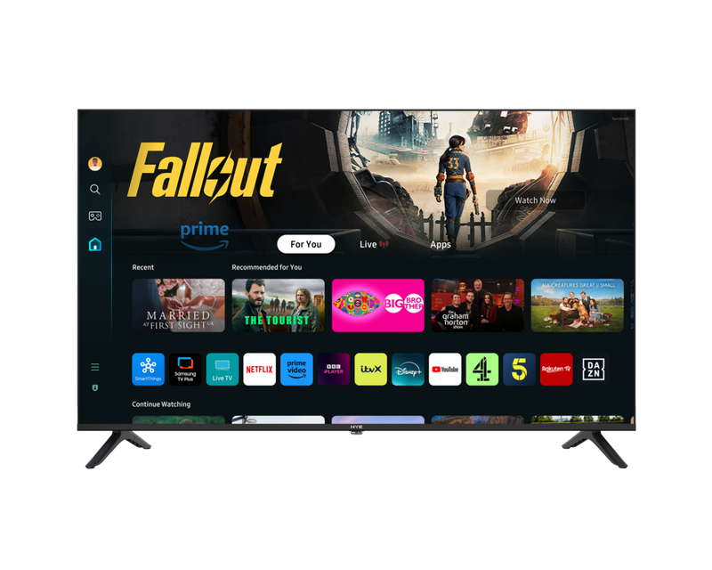 Hye 4K QLED Tizen OS WiFi Frameless Smart TV 55"