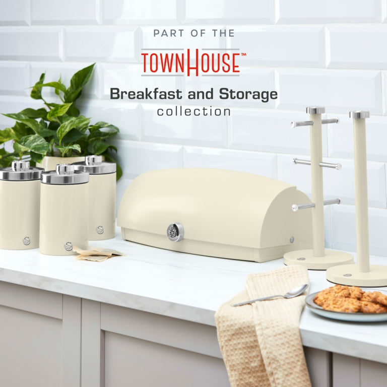 Swan Townhouse Canisters Set Of 3 Cream 1.6L