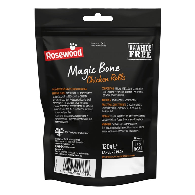 ROSEWOOD Magic Roll Chicken Rolls Pack 2 120g