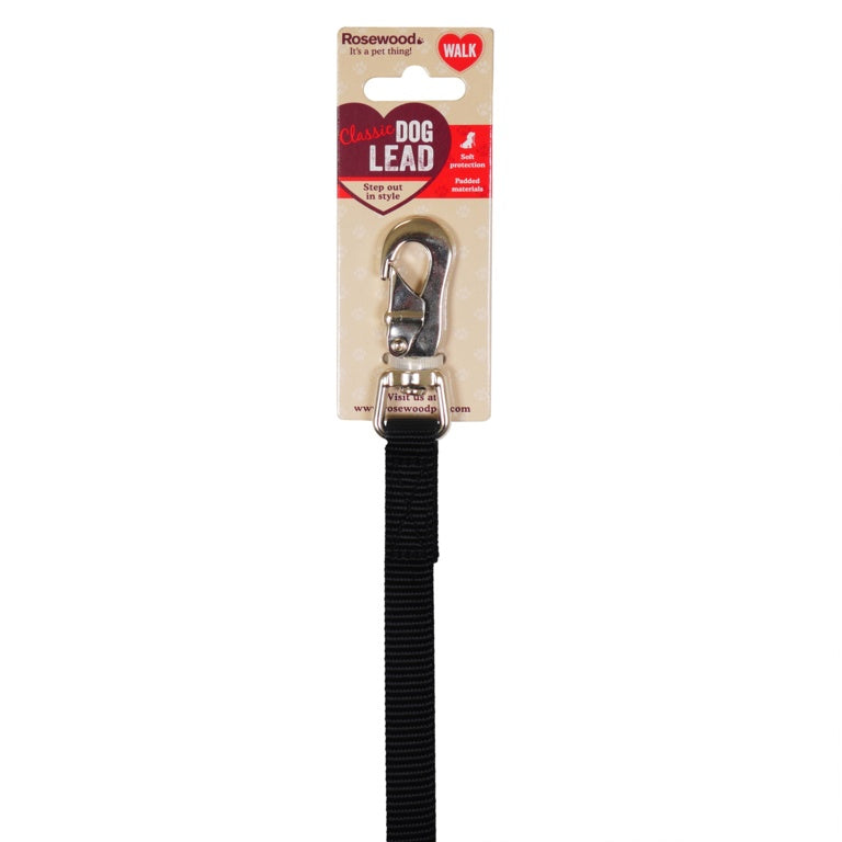 ROSEWOOD Black Dog Lead 40" x 1"