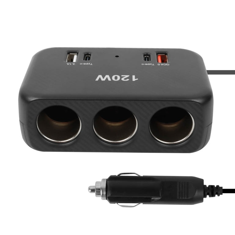 Streetwize Triple Socket With Twin Usb A + C