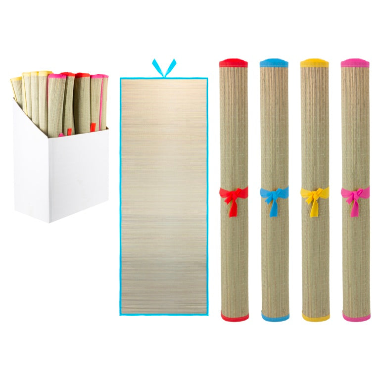 Pms Straw Beach Mat With Cloth Edges 60 x 175cm