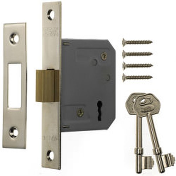 Era 3 Lever Mortice Deadlock 63mm Finish: Chrome Effect
