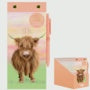 Edge Highland Cow List Pad With Pen