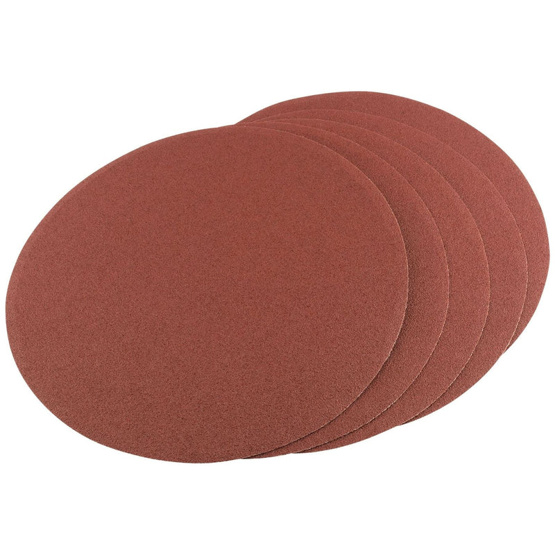 Draper Self-Adhesive Aluminium Oxide Sanding Discs, 200mm, 80 Grit (Pack of 5) Draper - Town Tools 