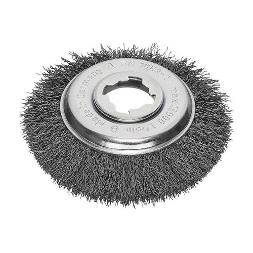 Lessmann X-Lock Crimped Steel Bevel Brush 115mm Non Spark Lessmann - RockBottom Northampton