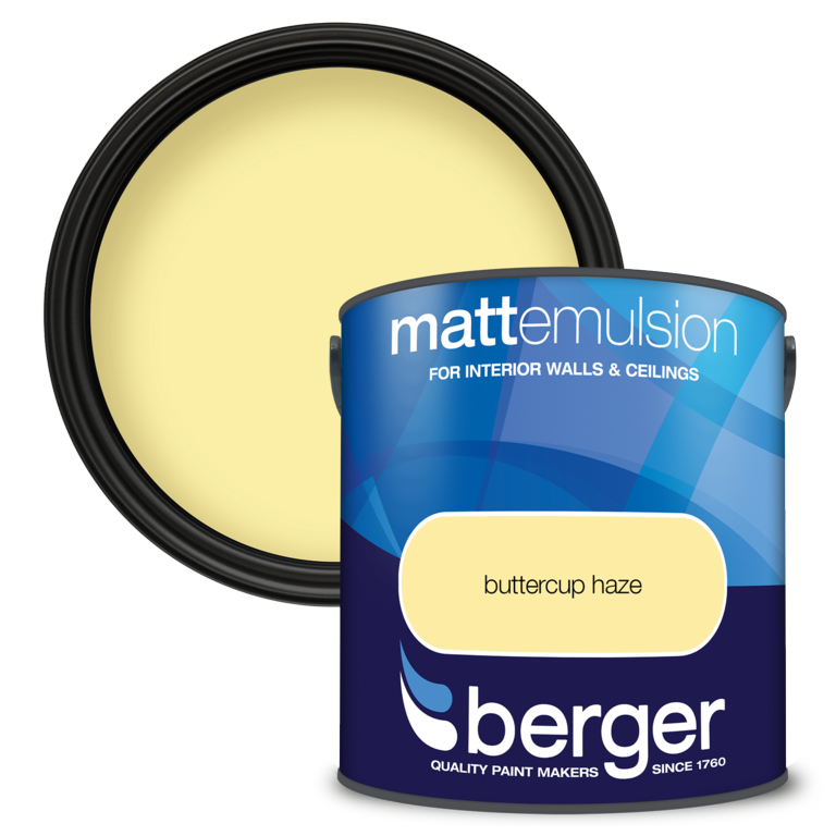 Berger Matt Emulsion 2.5L Buttercup Haze