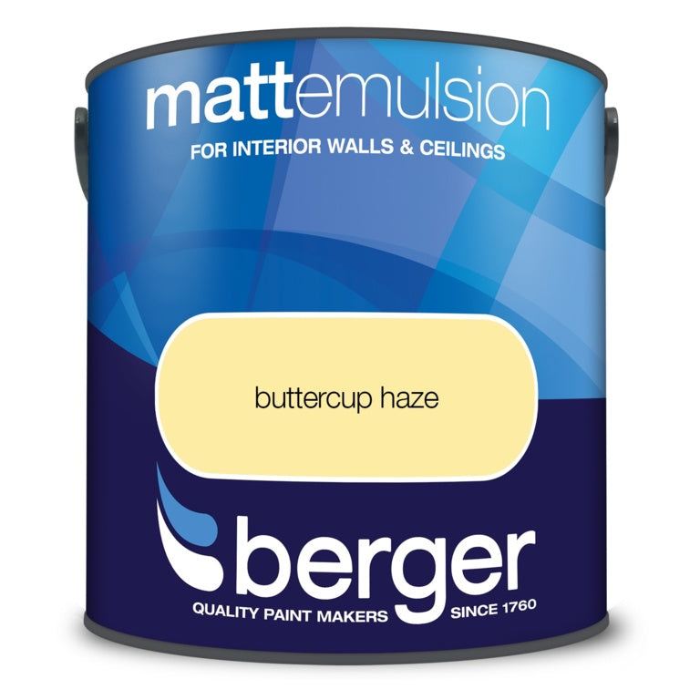 Berger Matt Emulsion 2.5L Buttercup Haze