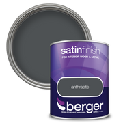 Berger Satin Finish 750ml Anthracite