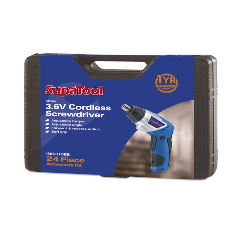 SupaTool Cordless Screwdriver 3.6V