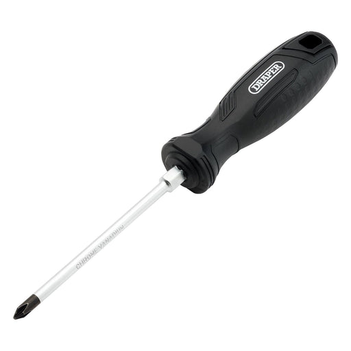 Draper Phillips Hard Grip Screwdriver, PH1 x 100mm Draper - Town Tools