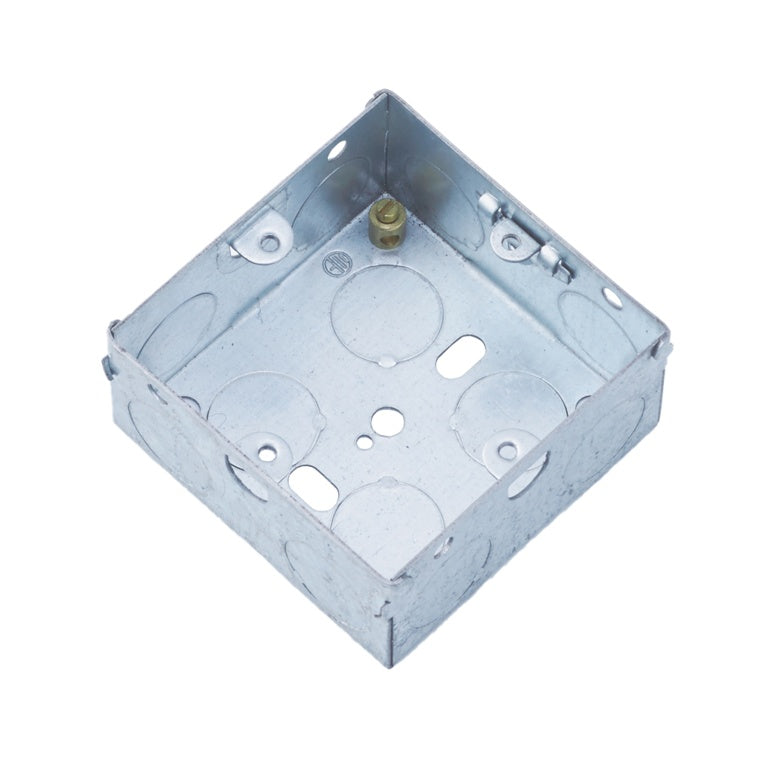 Securlec Metal Back Box 1 Gang 35mm