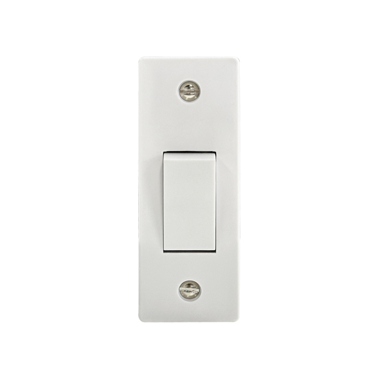 Securlec 1 Gang 2 Way Architrave Switch Round Edge