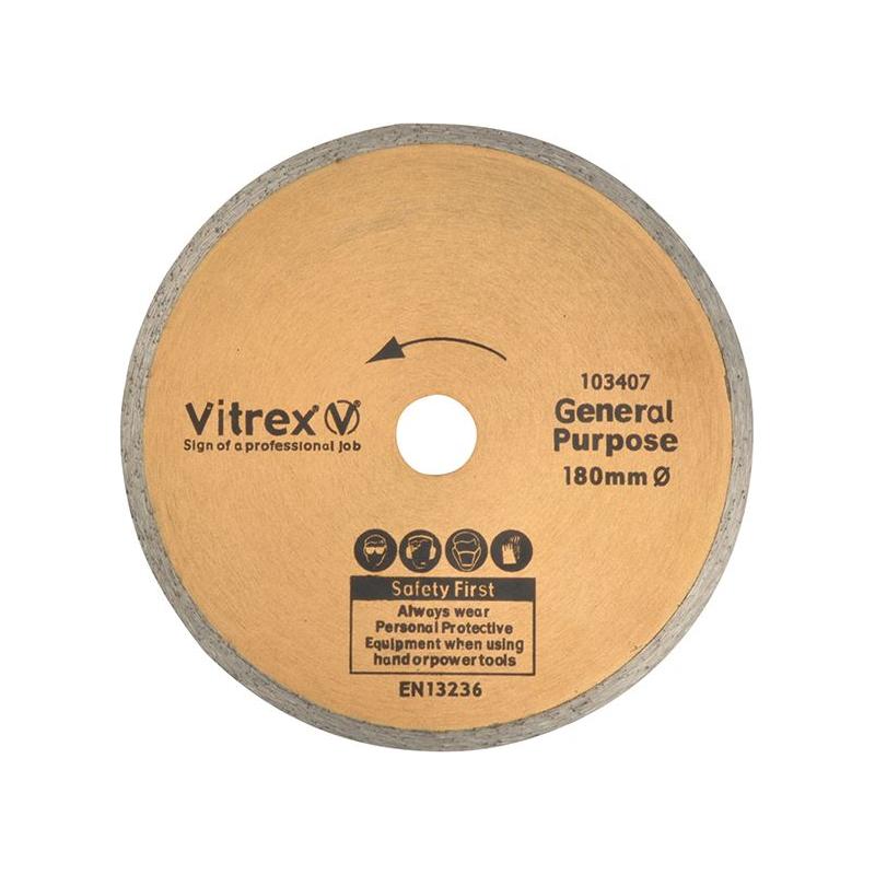 Vitrex Standard Diamond Blade 180mm Vitrex - RockBottom Northampton