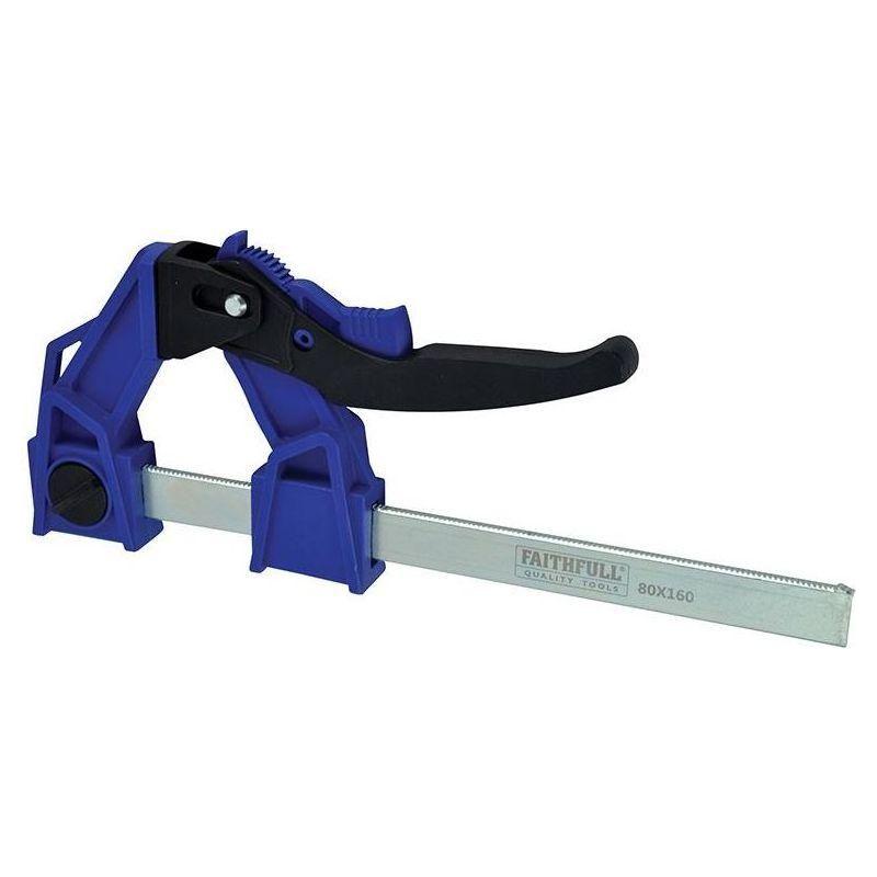 Faithfull Heavy-Duty Lever Clamp Capacity 160mm Faithfull - RockBottom Northampton
