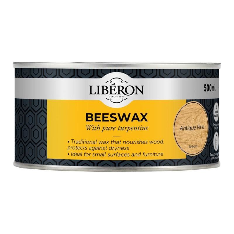 Liberon Beeswax Paste Antique Pine 500ml Liberon - RockBottom Northampton