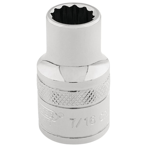 Draper HI-TORQ 12 Point Socket, 3/8" Sq. Dr., 7/16" 49018 Draper - Town Tools 