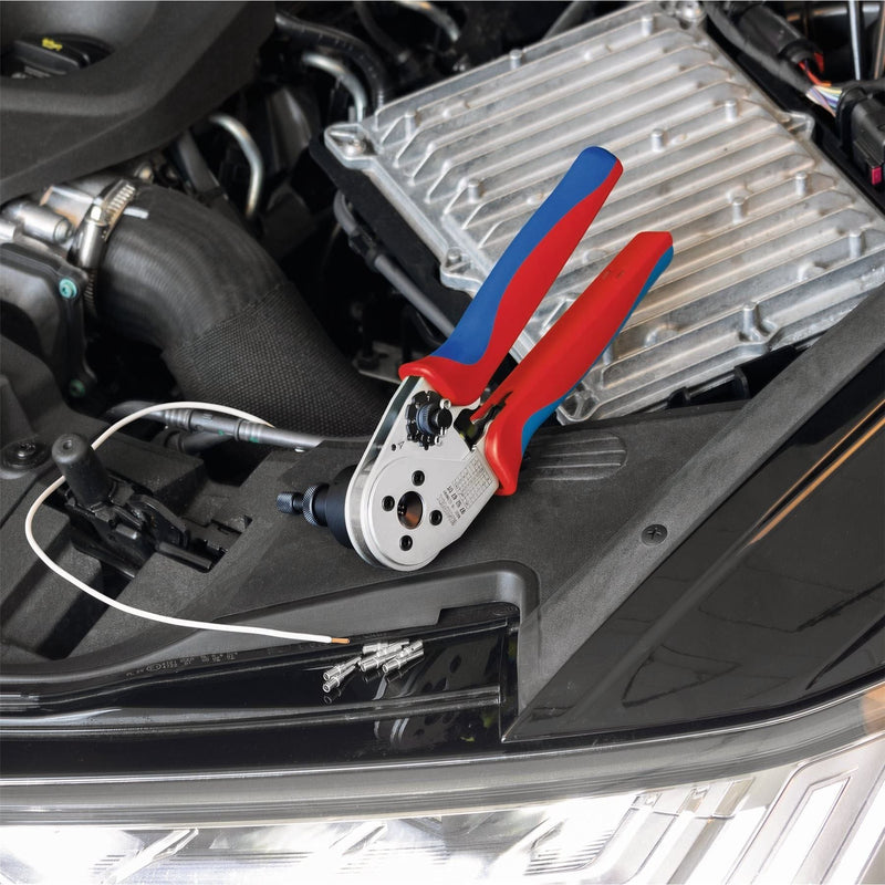 Draper Knipex 97 52 67 DT Four-Mandrel Crimping Pliers for DT contacts, 230 mm Draper - Town Tools