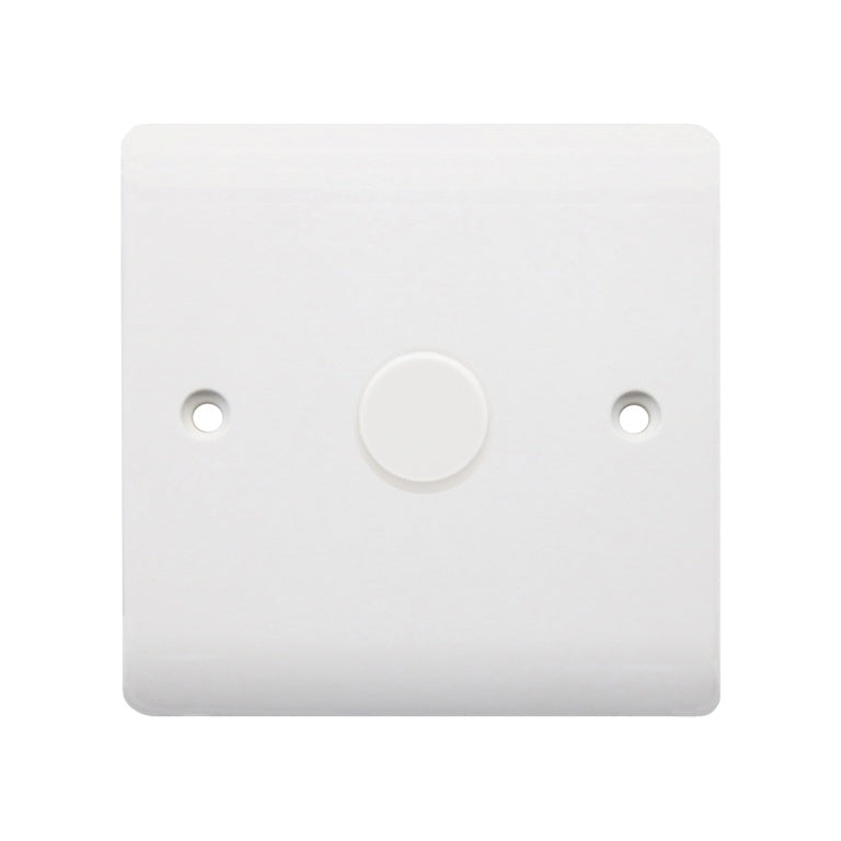 Securlec 1 Gang 2 Way Dimmer Switch Round Edge