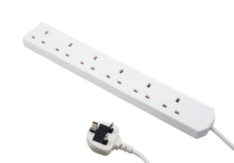 Securlec 6 Gang Extension Lead 2m 13 Amp