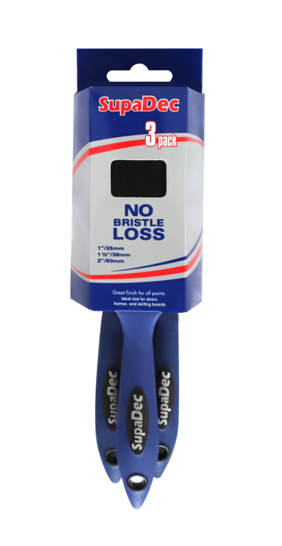 SupaDec No Bristle Loss Brush Set 3 Piece
