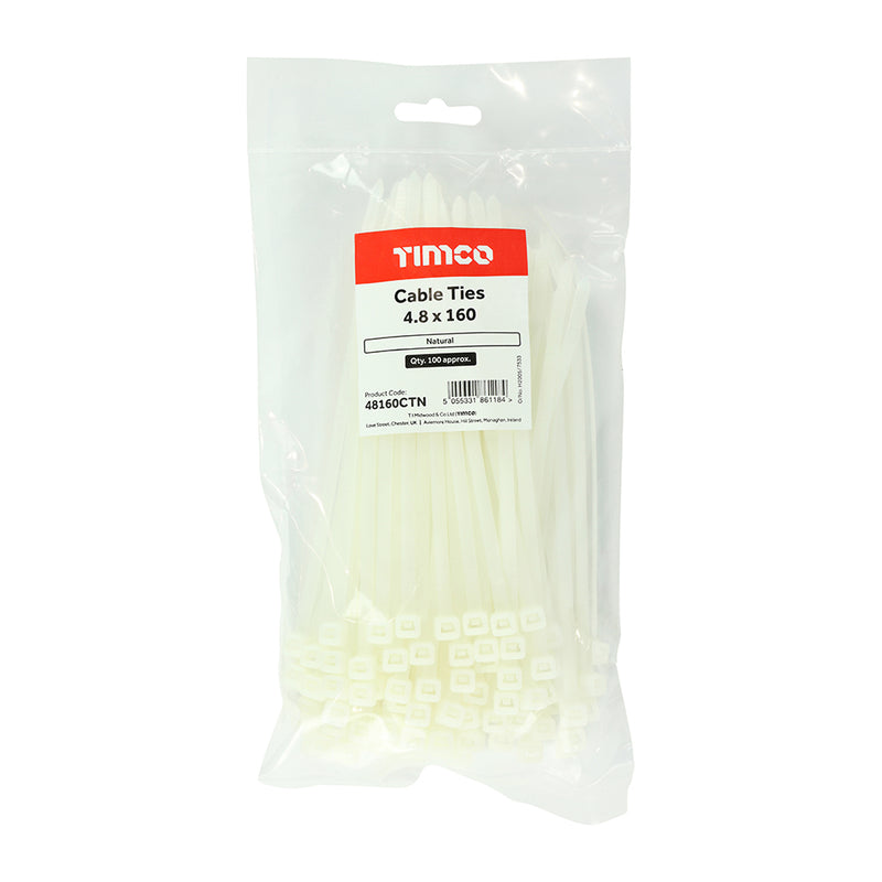TIMCO Cable Ties Natural