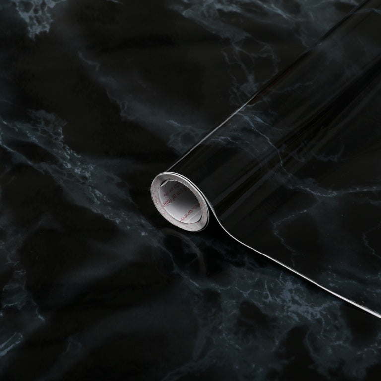 d-c-fix® Self Adhesive Film - Black Marble 45cm x 2m