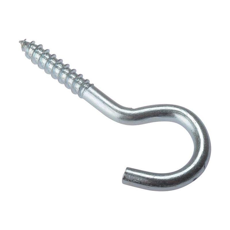 Forgefix Screw Hook ZP 80 x 12Ga Bag 10 ForgeFix - RockBottom Northampton